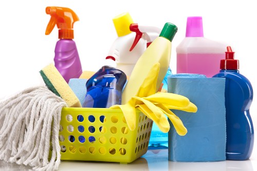 Post-construction floor and glass cleaning service