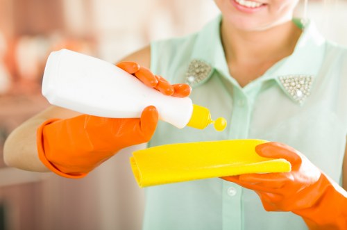 Professional Stockwell dry cleaning service handling delicate clothing with care
