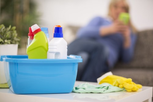 Final property cleaning ready for tenancy check-out