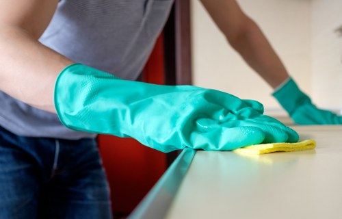 Using a mattress protector to keep the bed cleaner